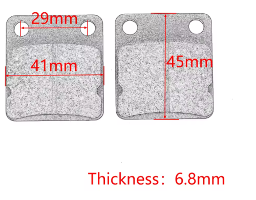 Bremsbeläge für hinten verschiedene Dirtbikes/Quads